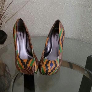 Customized Handmade African-print Styluxe heels
